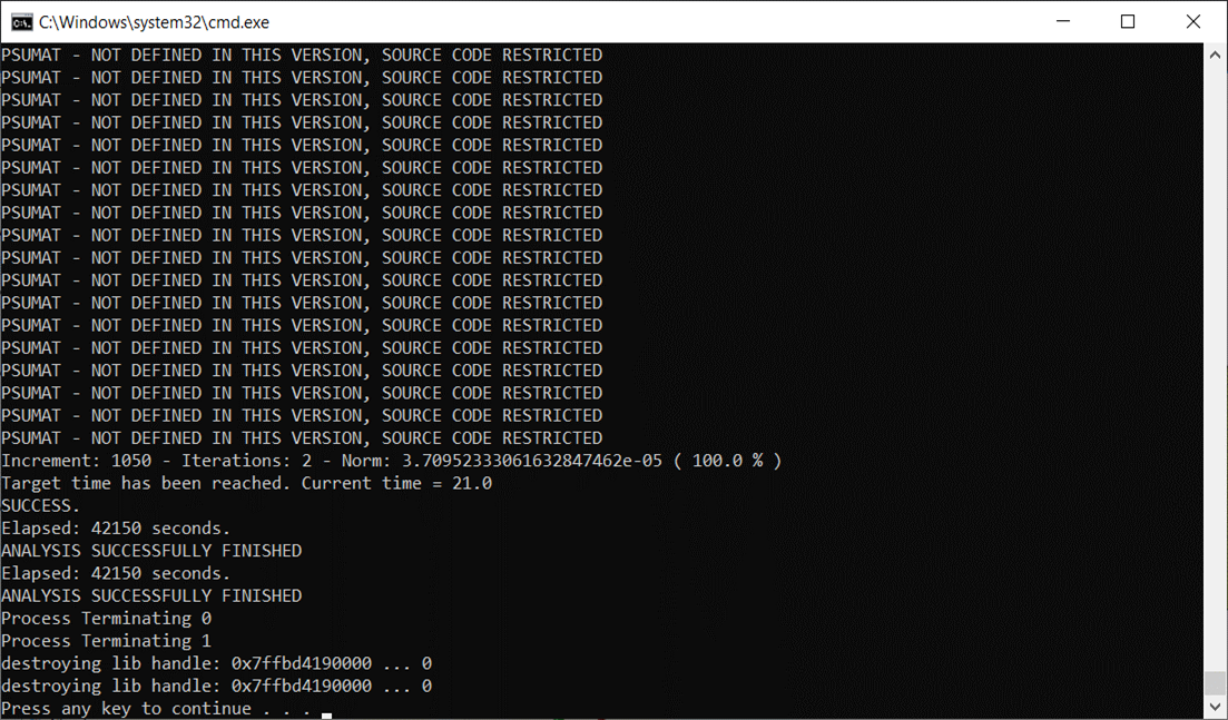 OpenseesMP_ANALYSIS SUCCESSFULLY FINISHED _ PSUMAT - NOT DEFINED IN THIS VERSION, SOURCE CODE RESTRICTED.png